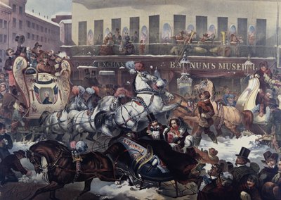 Sleighing in New York by Thomas Benecke